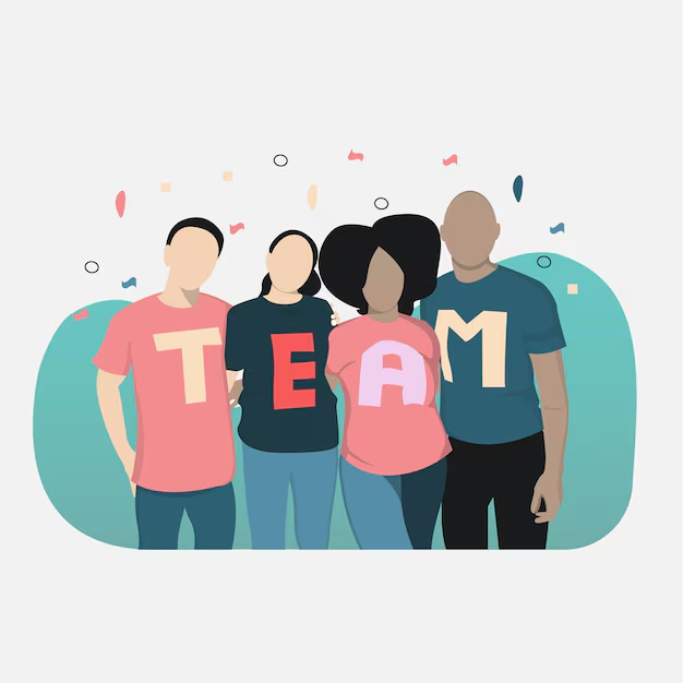 Illustration d'une équipe